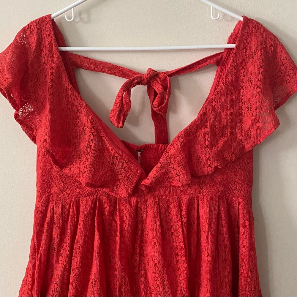 ✨HP✨Free People Undone Lace Mini Dress NWOT - Picture 8 of 13
